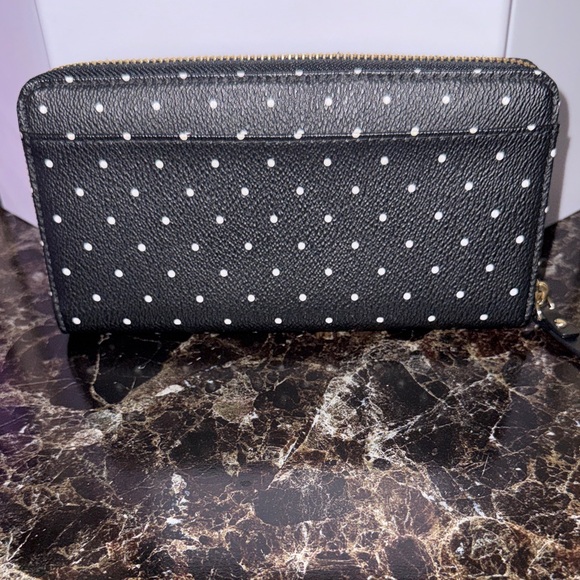 Kate Spade Black and White Polka Dot Wallet - Picture 3 of 15